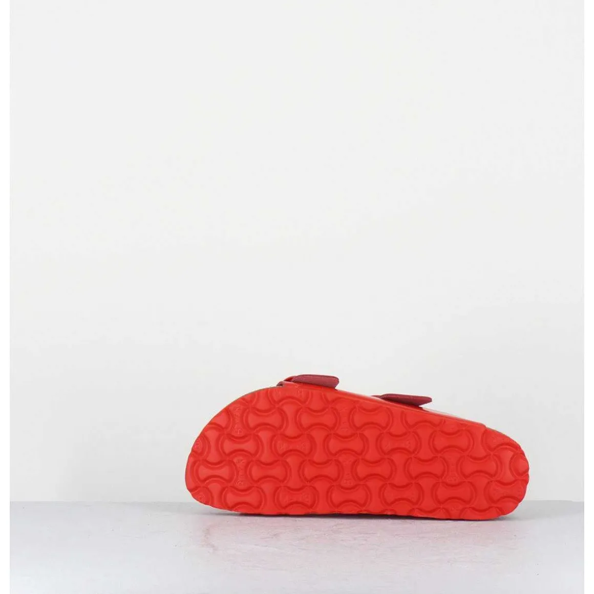 Arizona Big Buckle Shine Tomato Cuir Rouge Boucles Dores