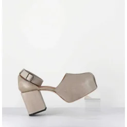 Babies A Plateforme En Cuir Taupe - 1Gs445 Safari Tortora