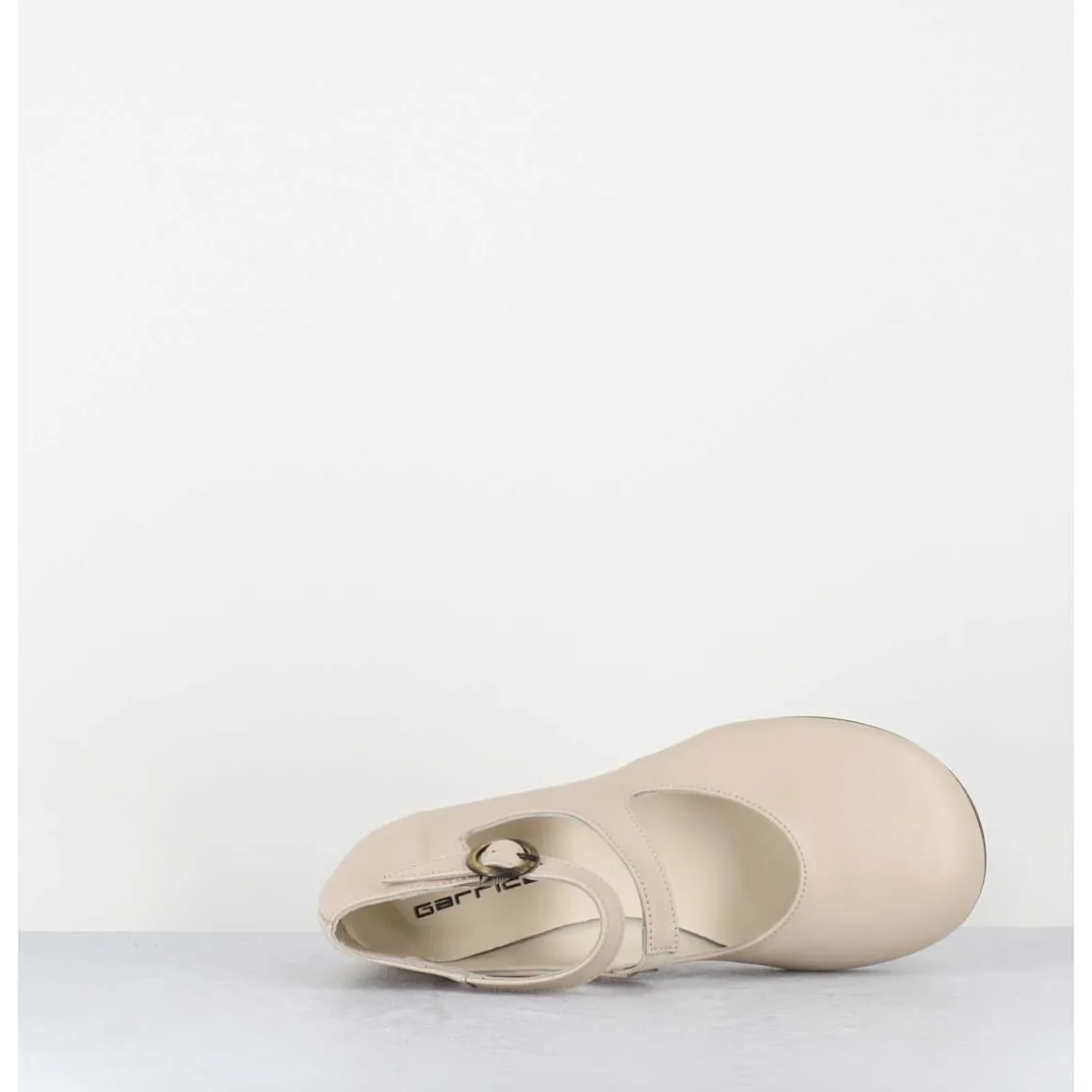 Babies Plates Forme Ronde En Cuir Beige Clair - Ziama Buffy Sand