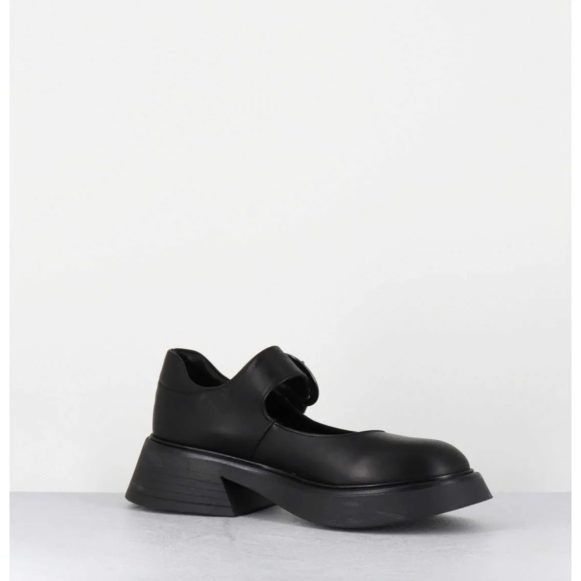 Babies 90S En Cuir Noir Semelle Legere - Cike Savana Nero