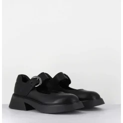 Babies 90S En Cuir Noir Semelle Legere - Cike Savana Nero