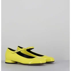 Babies 60S Petit Talon En Cuir Vernis Jaune - Ligat2 Cindy Buttercup