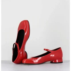 Babies 60S Petit Talon En Cuir Vernis Rouge - Ligat1 Cindy Rosso