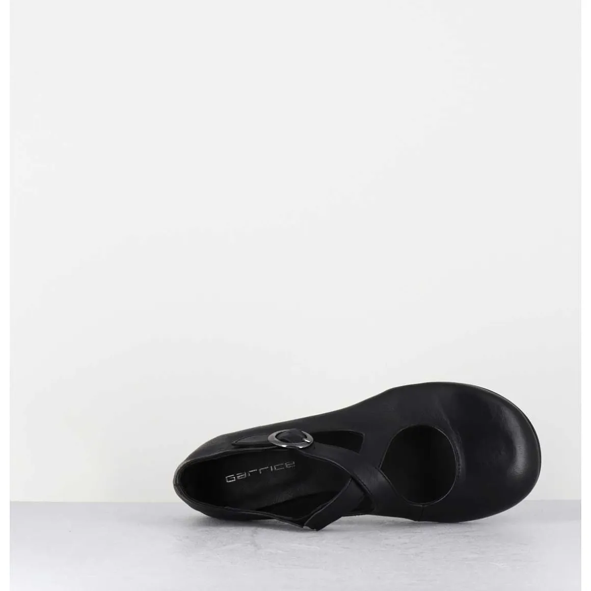 Ballerines A Brides Croisees En Cuir Souple Noir - Ziami Buffy Nero