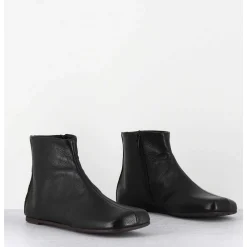 Boos Plates Minimalistes En Cuir Noir - Ab1655 Madras Nero