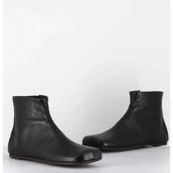 Boos Plates Minimalistes En Cuir Noir - Ab1655 Madras Nero