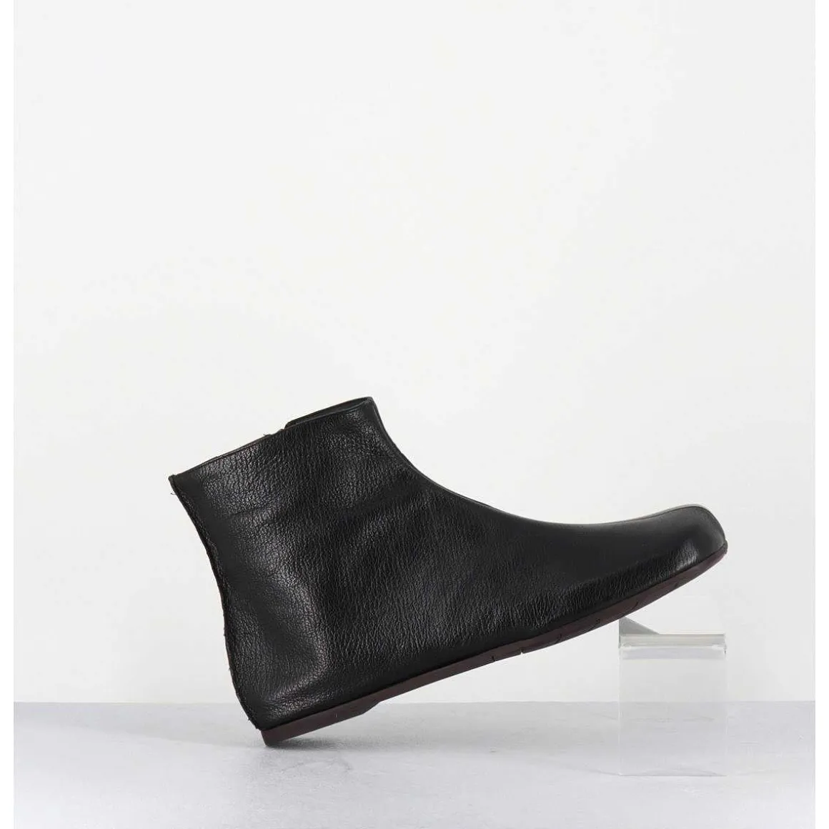 Boos Plates Minimalistes En Cuir Noir - Ab1655 Madras Nero