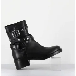Boots Bikers Tour De Cheville Cloute - A5459 Talco Nero