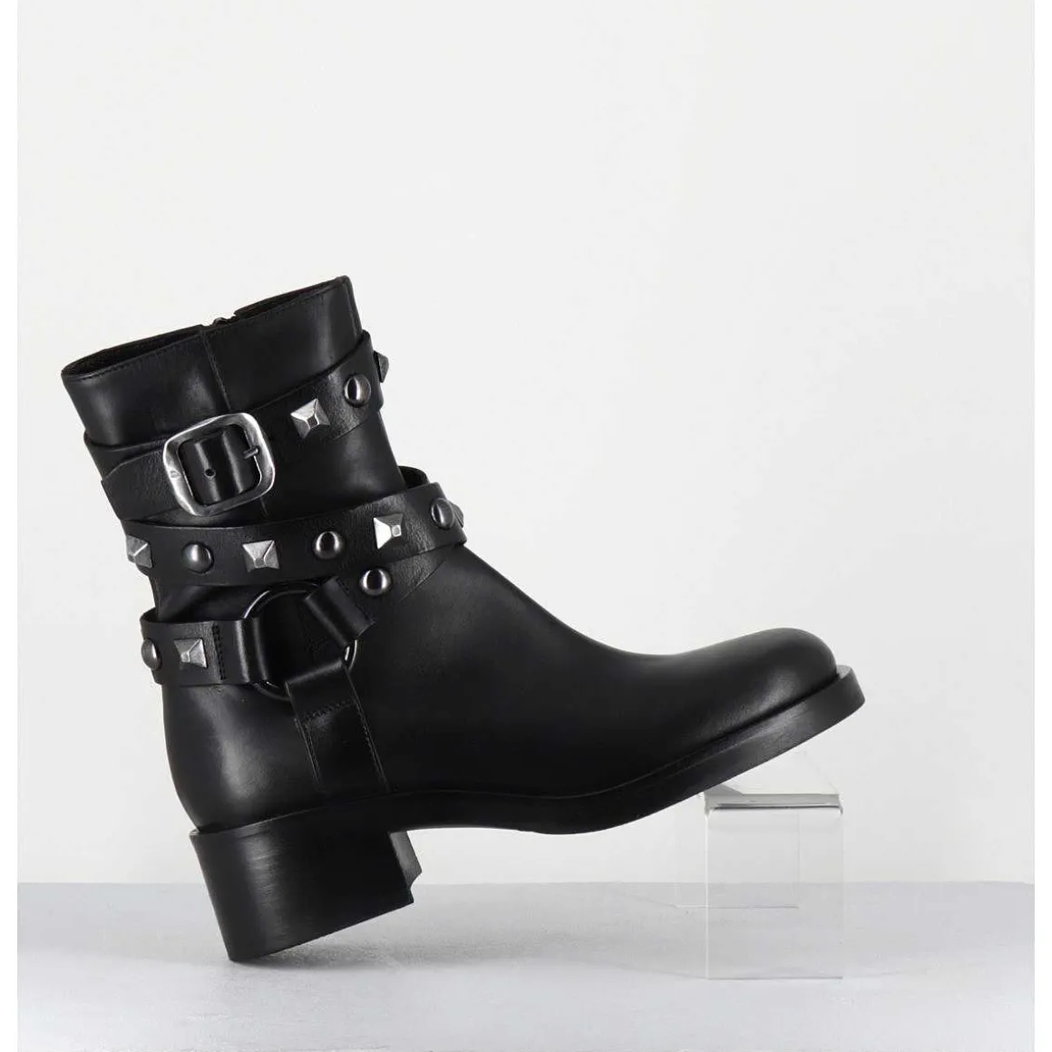 Boots Bikers Tour De Cheville Cloute - A5459 Talco Nero