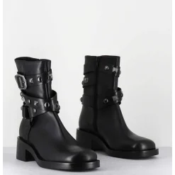 Boots Bikers Tour De Cheville Cloute - A5459 Talco Nero