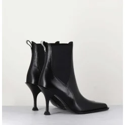 Boots Bout Pointu & Talon Stylise - M6345 Nero