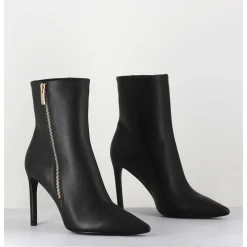 Boots Bout Pointu Zip Lateral - 11432 Merlot Nero