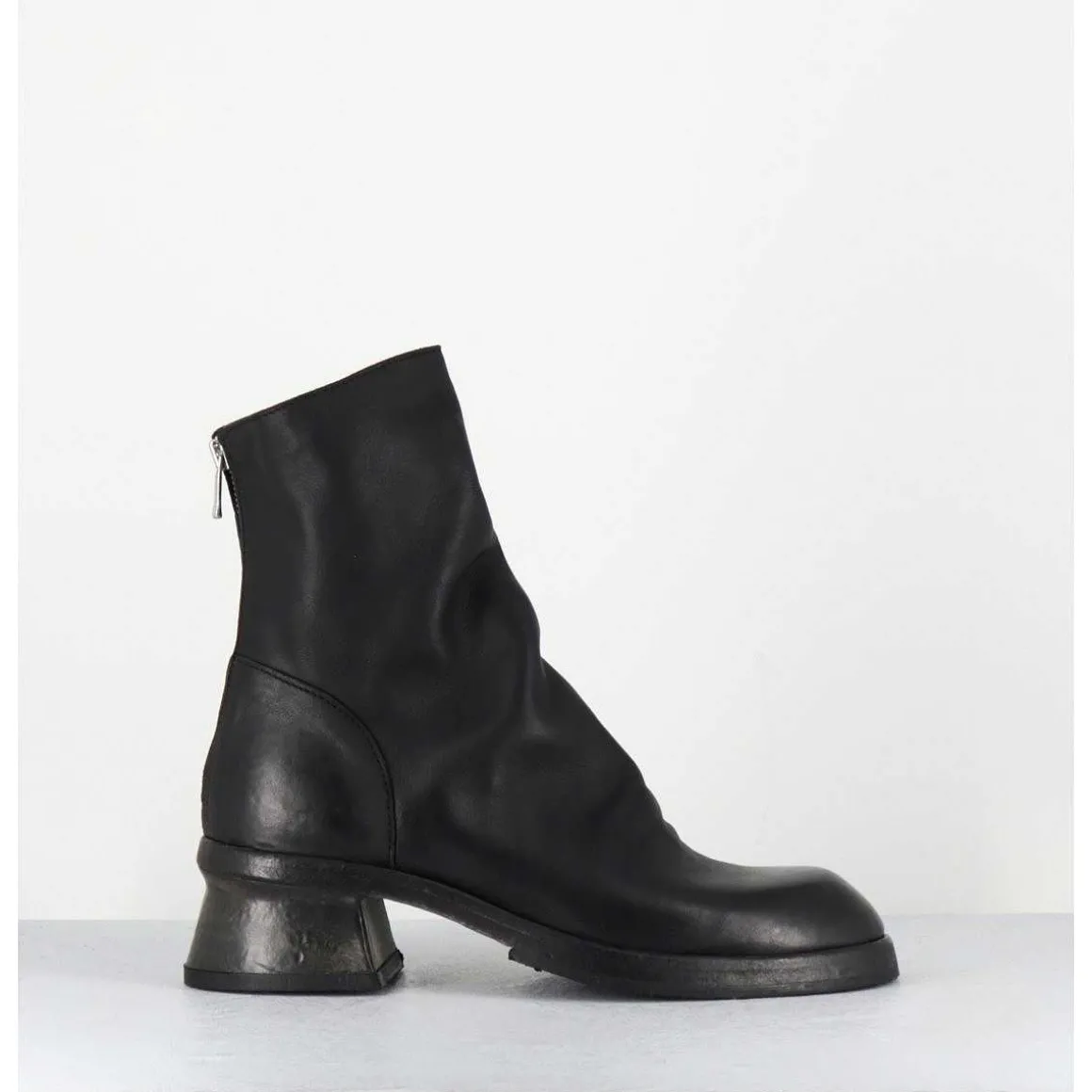 Boots Cuir Noir Hand Washed - 51759 Nube Nero