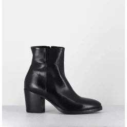 Boots En Cuir Bleu Marine - Kmag11036 Cobalto