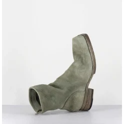 Boots Ligne Avant-Garde En Daim Lave Kaki - 51798 Verde Washed