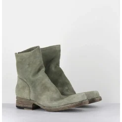Boots Ligne Avant-Garde En Daim Lave Kaki - 51798 Verde Washed