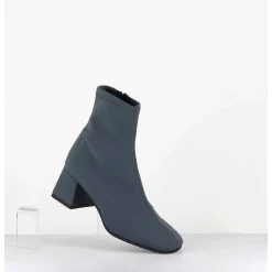 Boots Nylon Stretch Gris Bout Carre - Vare2 Elastico Grigio