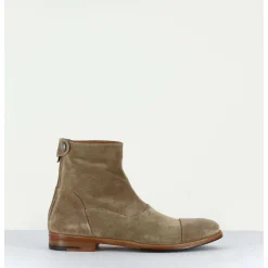Boots Plates En Daim Taupe - Zoe 56067 Larice