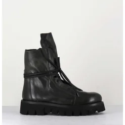 Boots Rangers En Cuir Vert - Smile08 Bottle