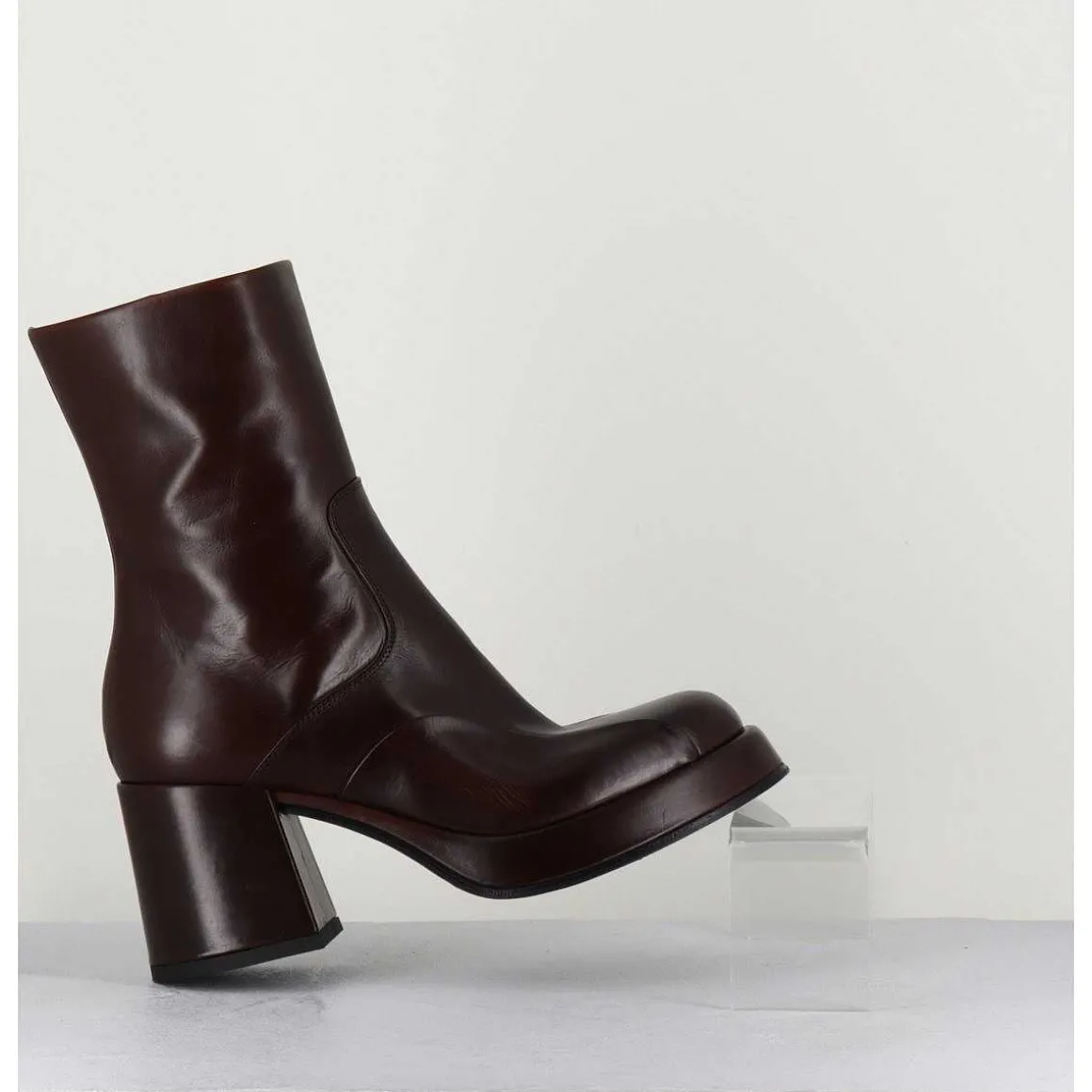 Boots 70S En Cuir Marron - Archi Moro