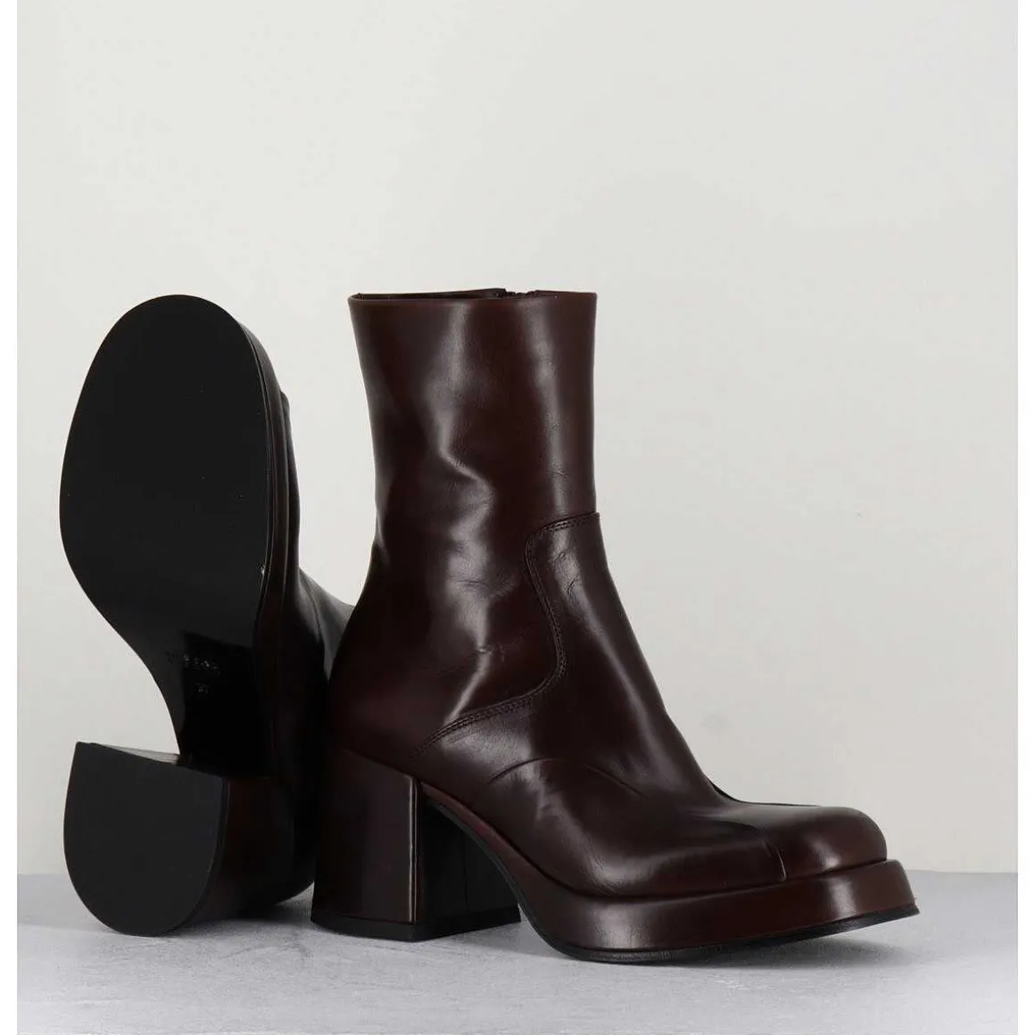 Boots 70S En Cuir Marron - Archi Moro