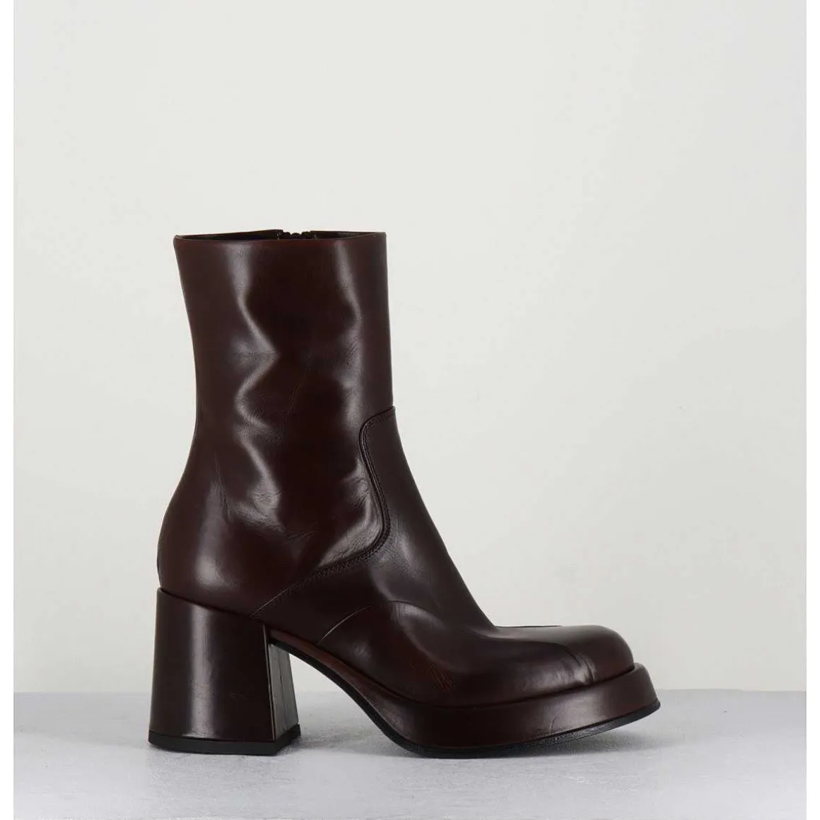 Boots 70S En Cuir Marron - Archi Moro