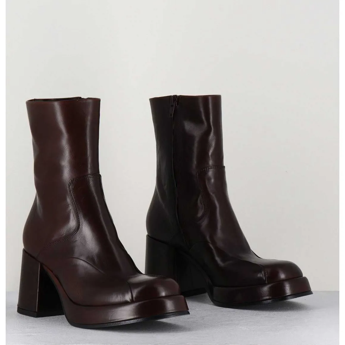 Boots 70S En Cuir Marron - Archi Moro