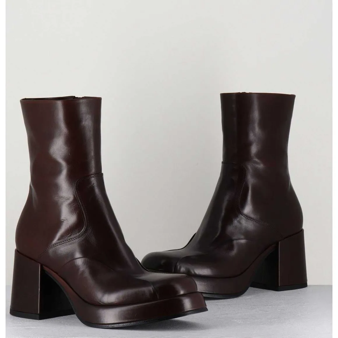 Boots 70S En Cuir Marron - Archi Moro