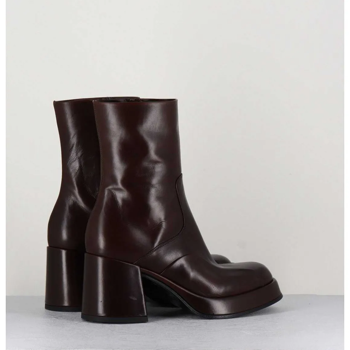 Boots 70S En Cuir Marron - Archi Moro