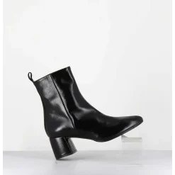 Boots 60S En Cuir Souple Noir - Samui1 Verlux Nero