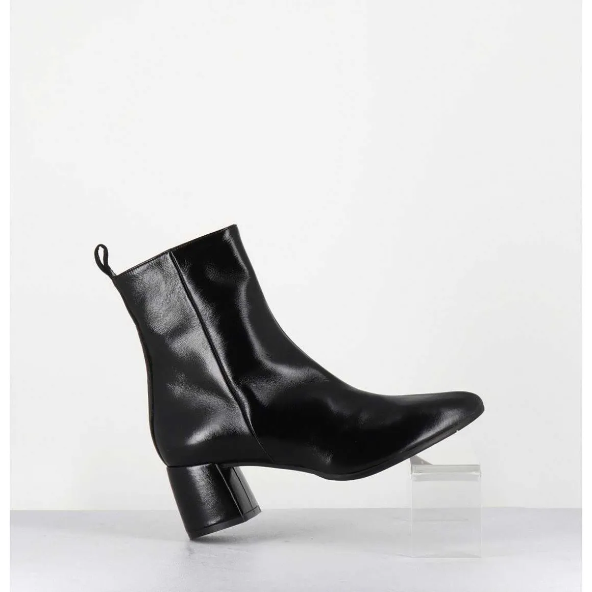 Boots 60S En Cuir Souple Noir - Samui1 Verlux Nero
