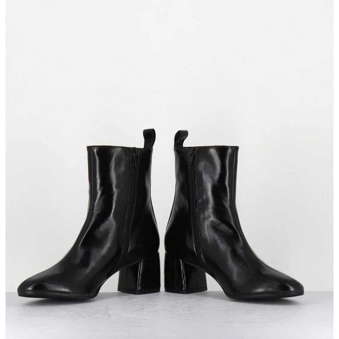 Boots 60S En Cuir Souple Noir - Samui1 Verlux Nero