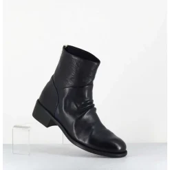 Boots Souples En Cuir Bleu Marine - Lison Caou047 Oltremare