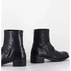 Boots Souples En Cuir Bleu Marine - Lison Caou047 Oltremare