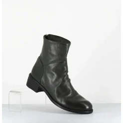 Boots Souples En Cuir Vert - Lison Caou047 Verde