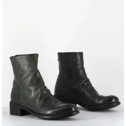 Boots Souples En Cuir Vert - Lison Caou047 Verde