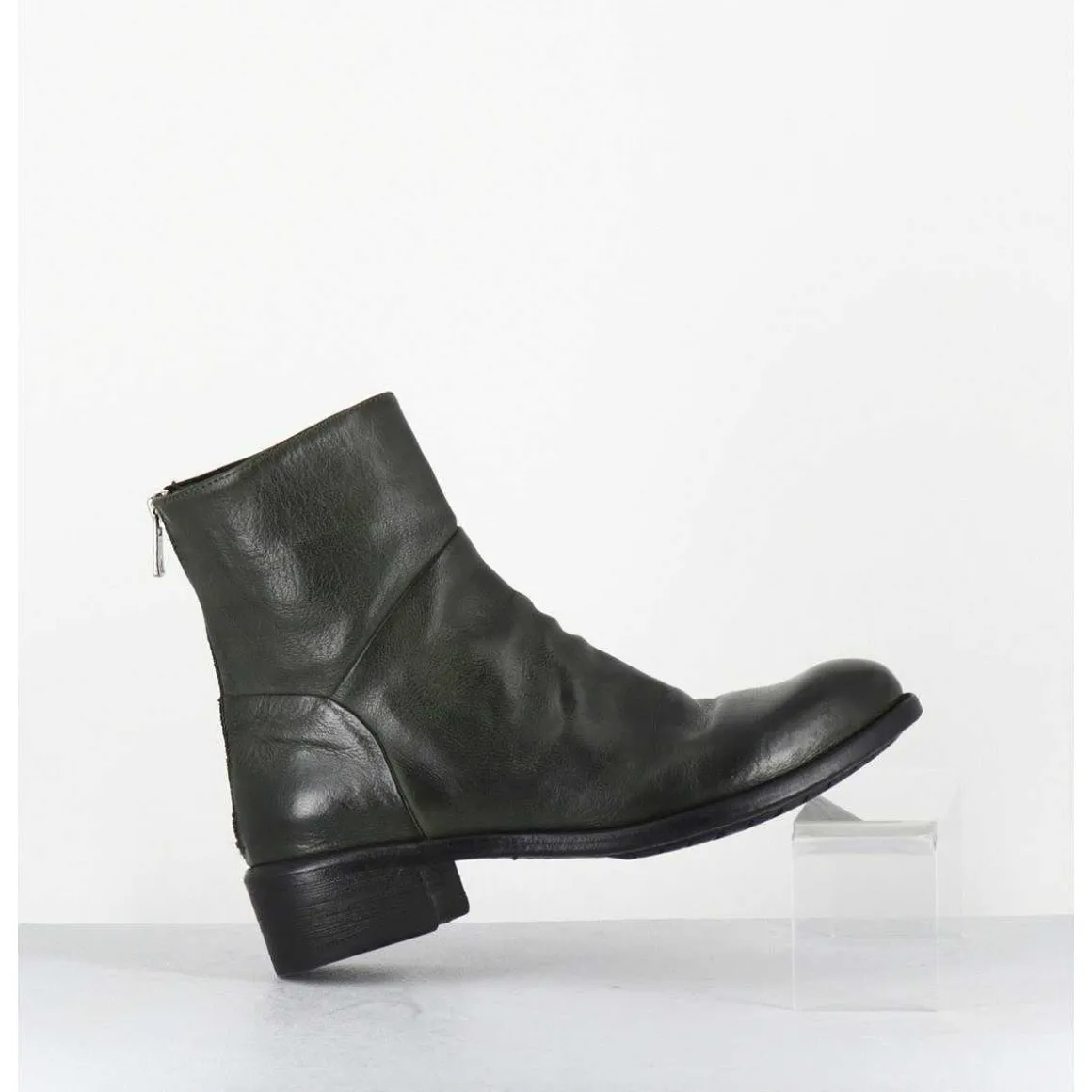 Boots Souples En Cuir Vert - Lison Caou047 Verde