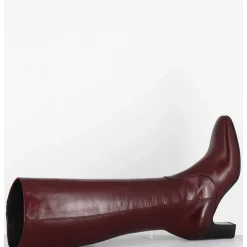 Bottes Bordeaux En Agneau Plonge - M475 Seta Rubino