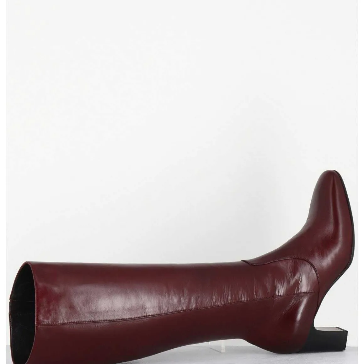 Bottes Bordeaux En Agneau Plonge - M475 Seta Rubino