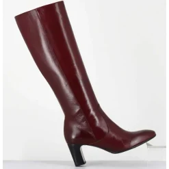 Bottes Bordeaux En Agneau Plonge - M475 Seta Rubino