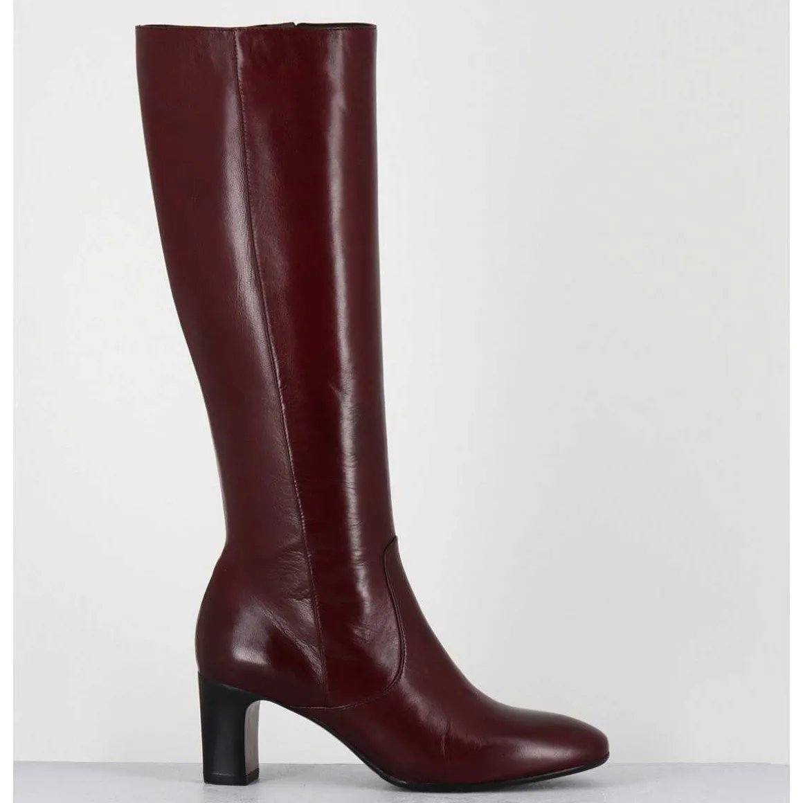 Bottes Bordeaux En Agneau Plonge - M475 Seta Rubino