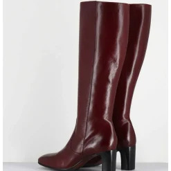 Bottes Bordeaux En Agneau Plonge - M475 Seta Rubino