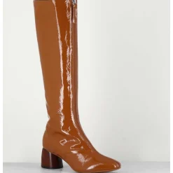 Bottes En Cuir Naplak Marron - Caren08 Faggio