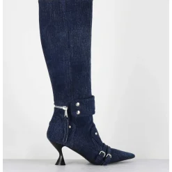 Bottes En Jean Bout Pointu - A5403-T Lovely Nk