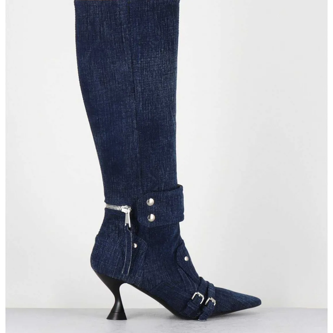 Bottes En Jean Bout Pointu - A5403-T Lovely Nk