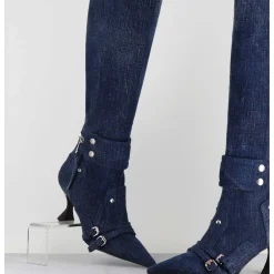 Bottes En Jean Bout Pointu - A5403-T Lovely Nk