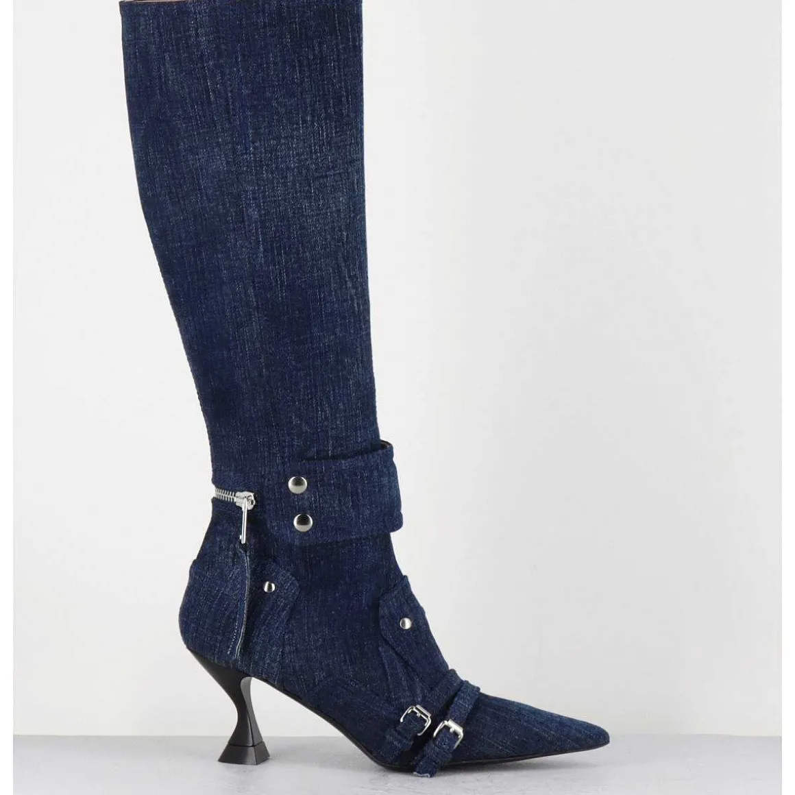 Bottes En Jean Bout Pointu - A5403-T Lovely Nk