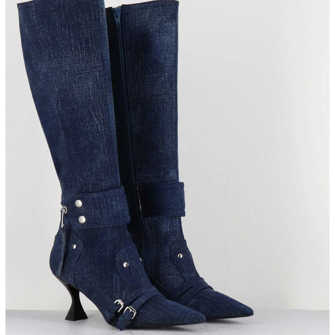 Bottes En Jean Bout Pointu - A5403-T Lovely Nk