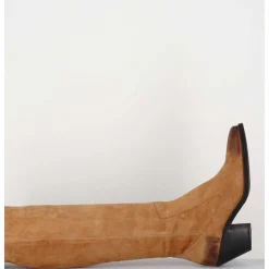 Bottes Esprit Santiag En Daim Camel - 5181 Cuoio
