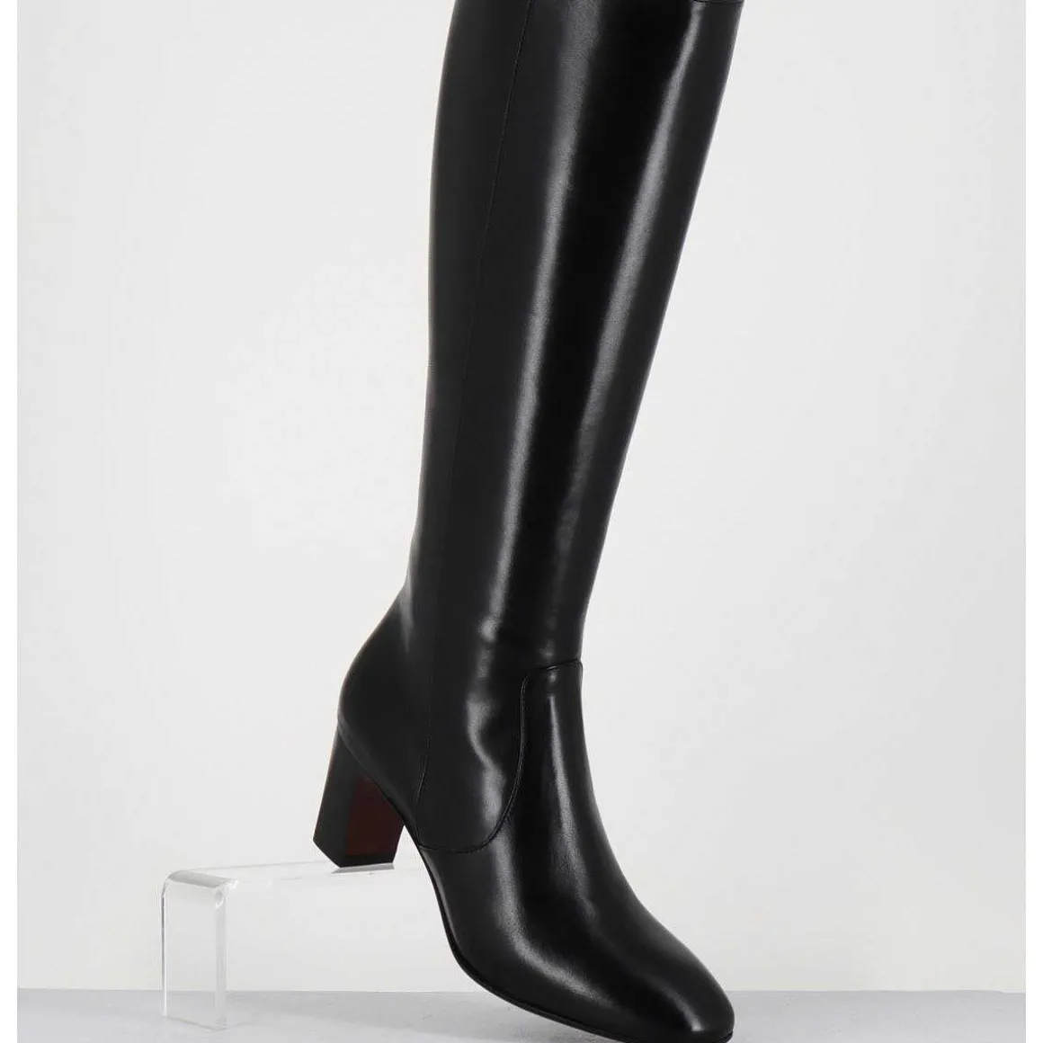 Bottes Noires En Agneau Plonge - M475 Seta Nero